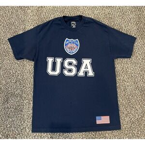 Simply For‎ Sports United States Soccer Est 1966 Men's T-Shirt Blue Size Medium